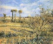 Camille Pissarro Sunset painting